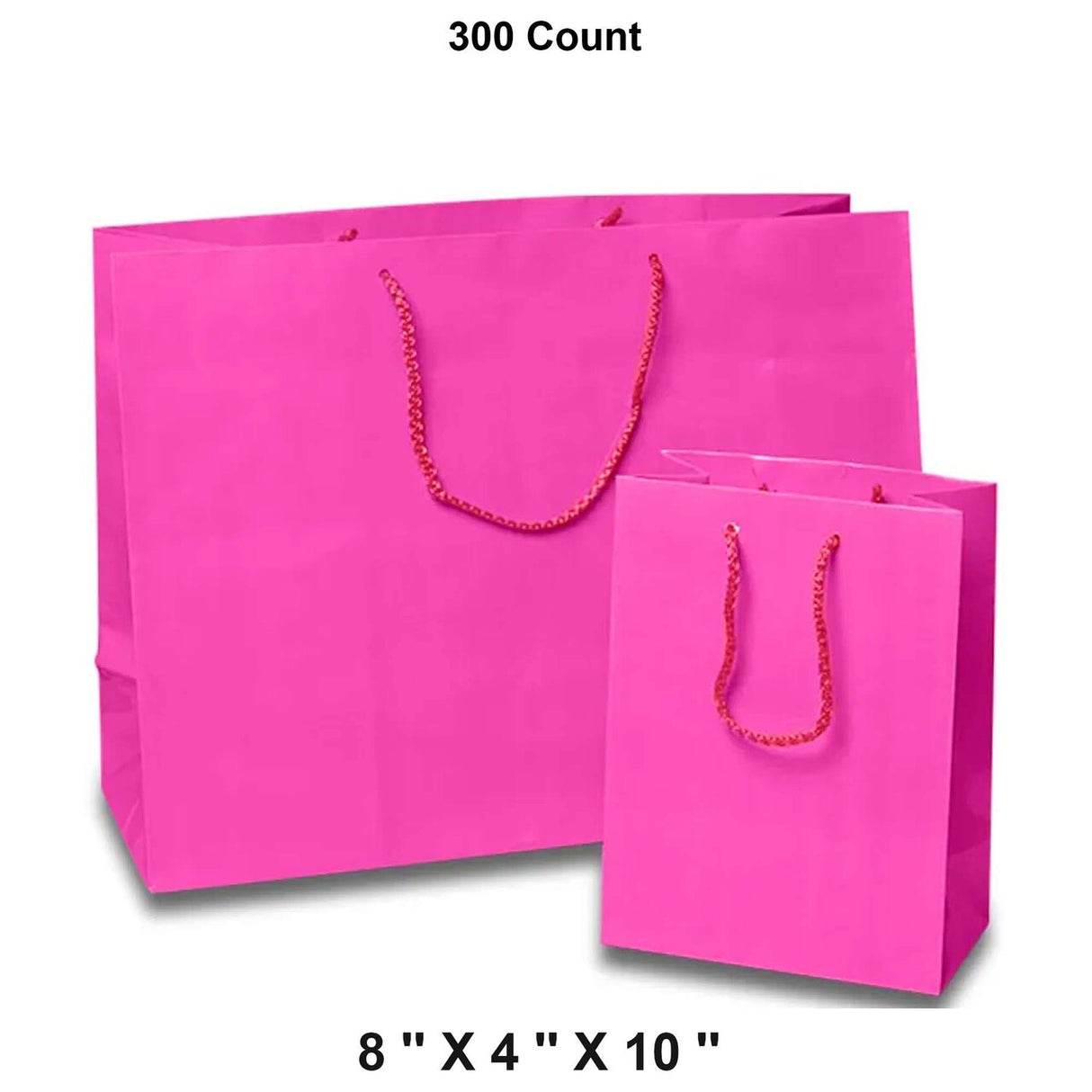 Vibrant Glossy Euro Totes 8'' x 4'' x 10'' for Boutique Events