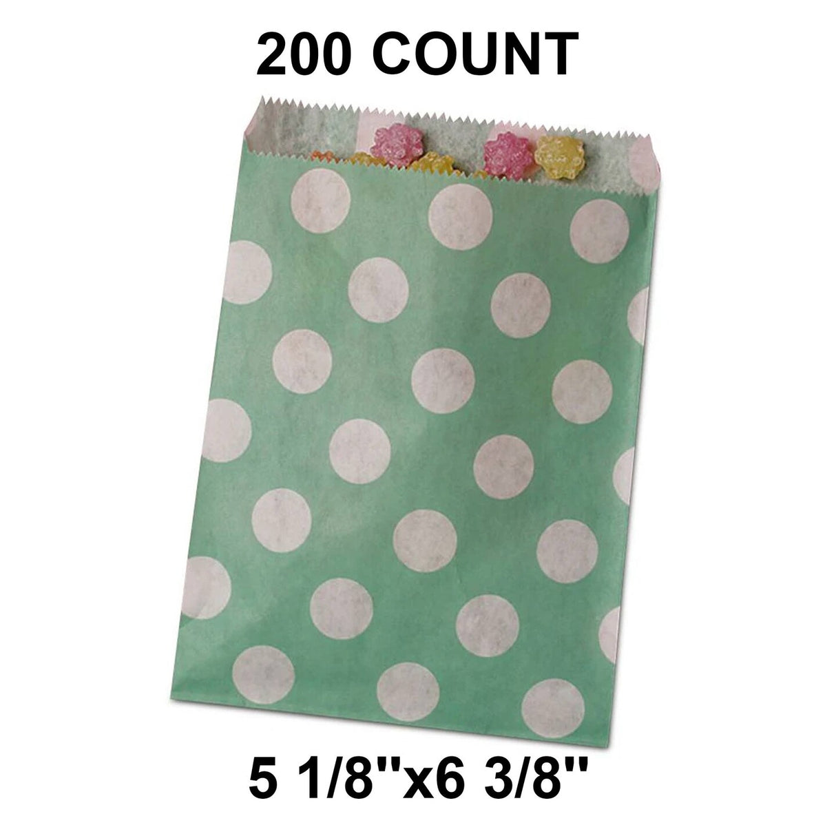 Charming Large Dots Merchandise Bags 5 1/8" x 6 3/8"