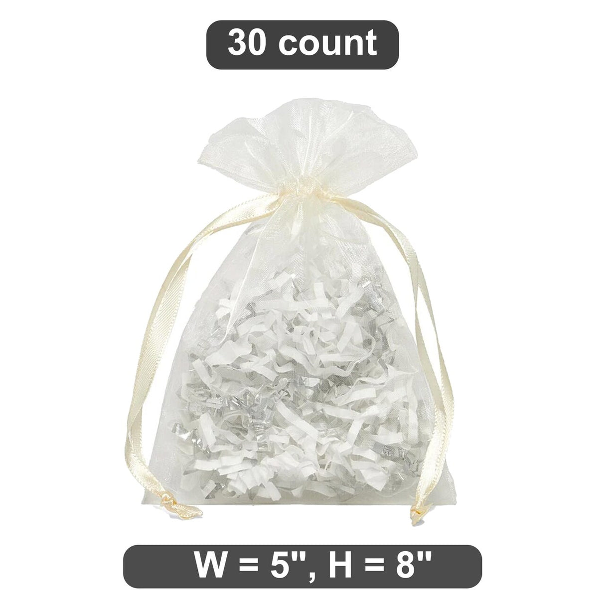 5" x 8" Organza Bag Great for Craft Projects