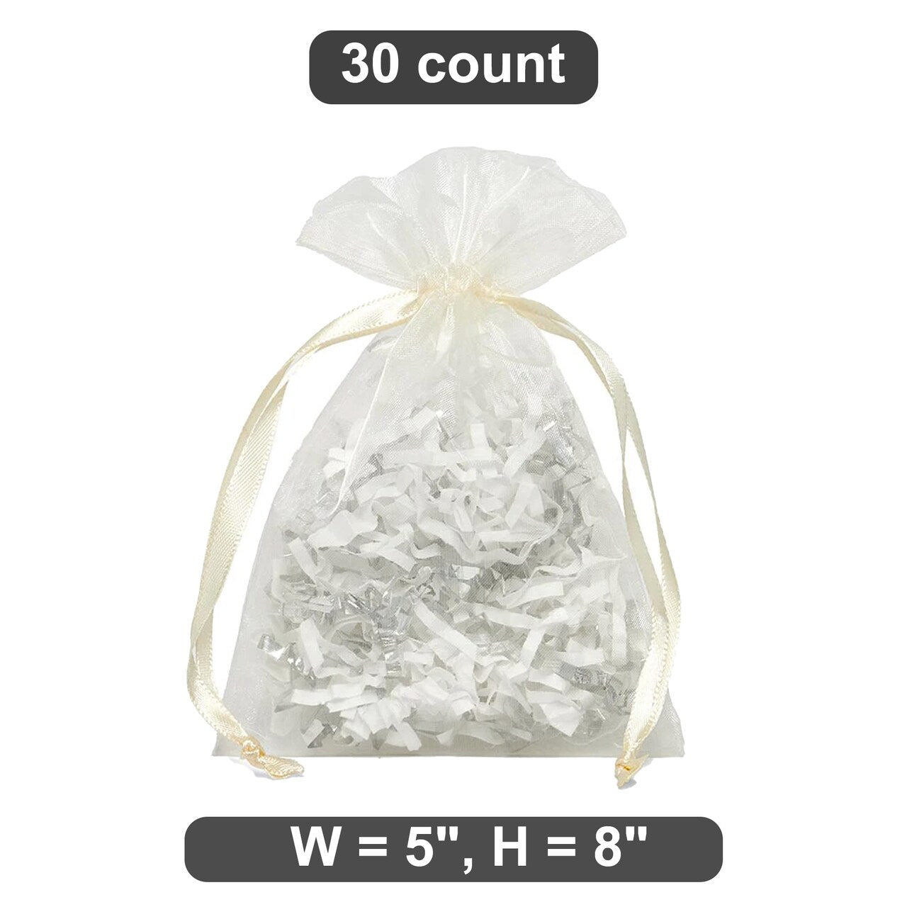 5" x 8" Organza Bag Great for Craft Projects