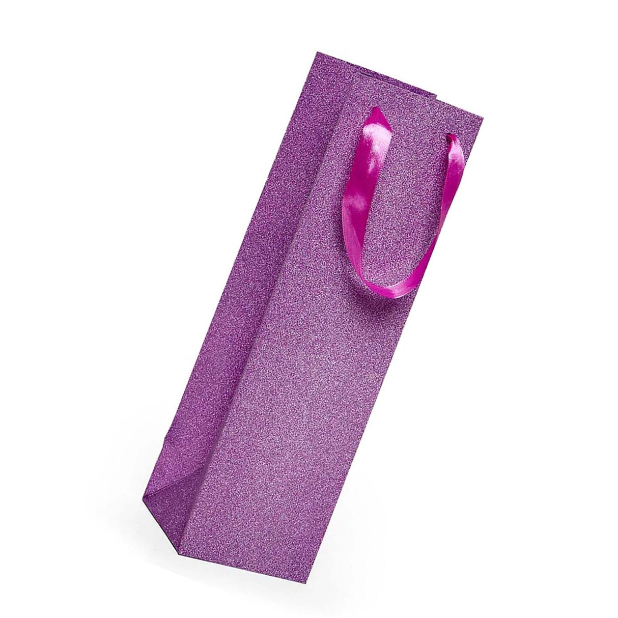 4 1/8'' x 4 1/8'' x 14 1/4'' Glitter Grain Bags for Upscale Wine Presentation
