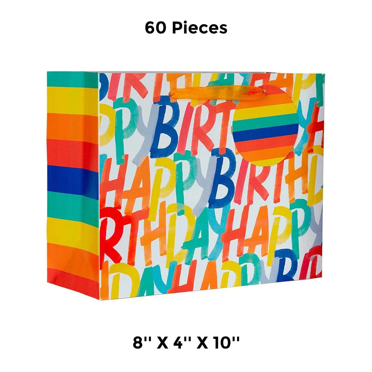 Patterned Gift Bags 8" X 4" X 10" Versatile Gift Wrapping Bags