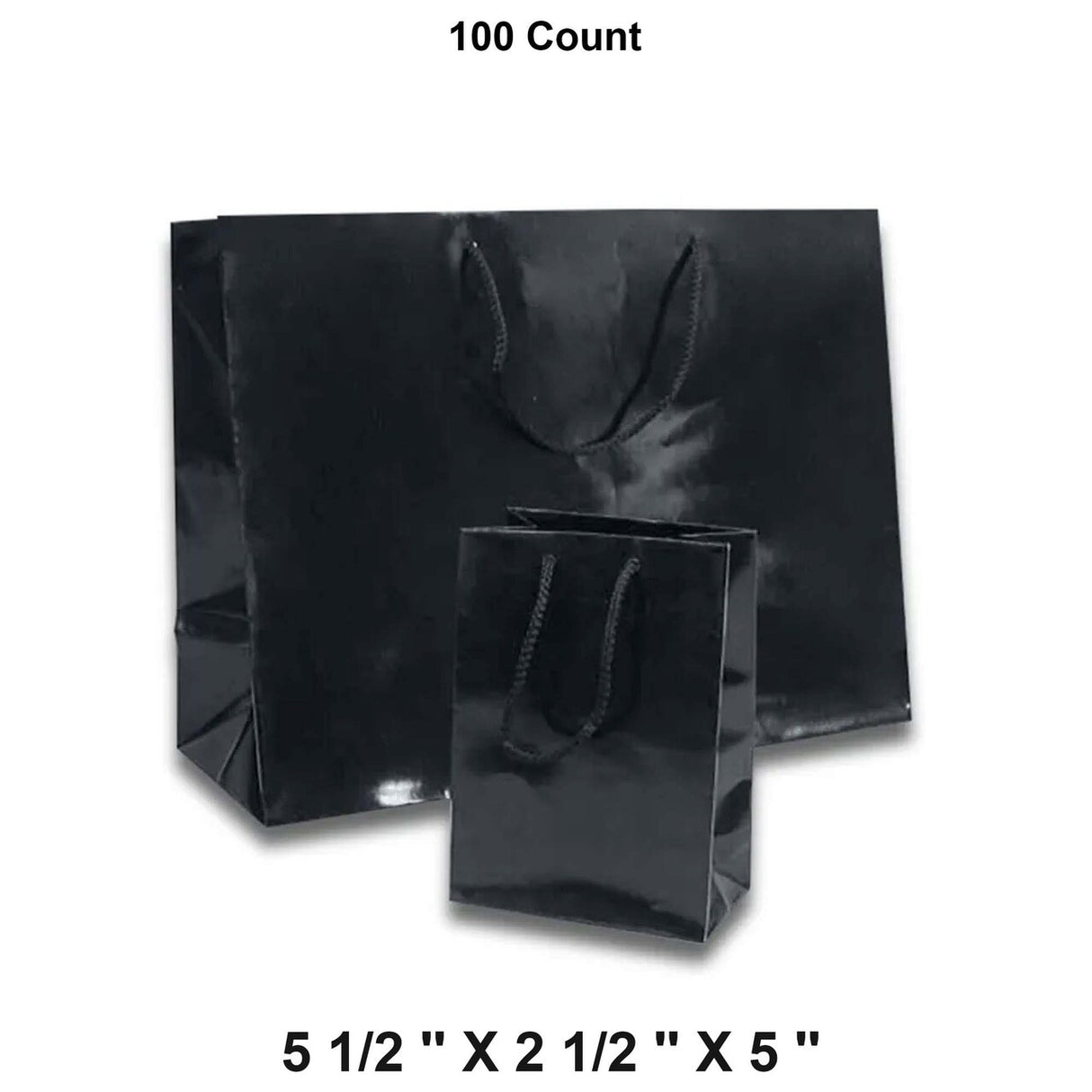 Compact Colored Glossy Totes 5 1/2'' x 2 1/2'' x 5'' for Elegant Gifting