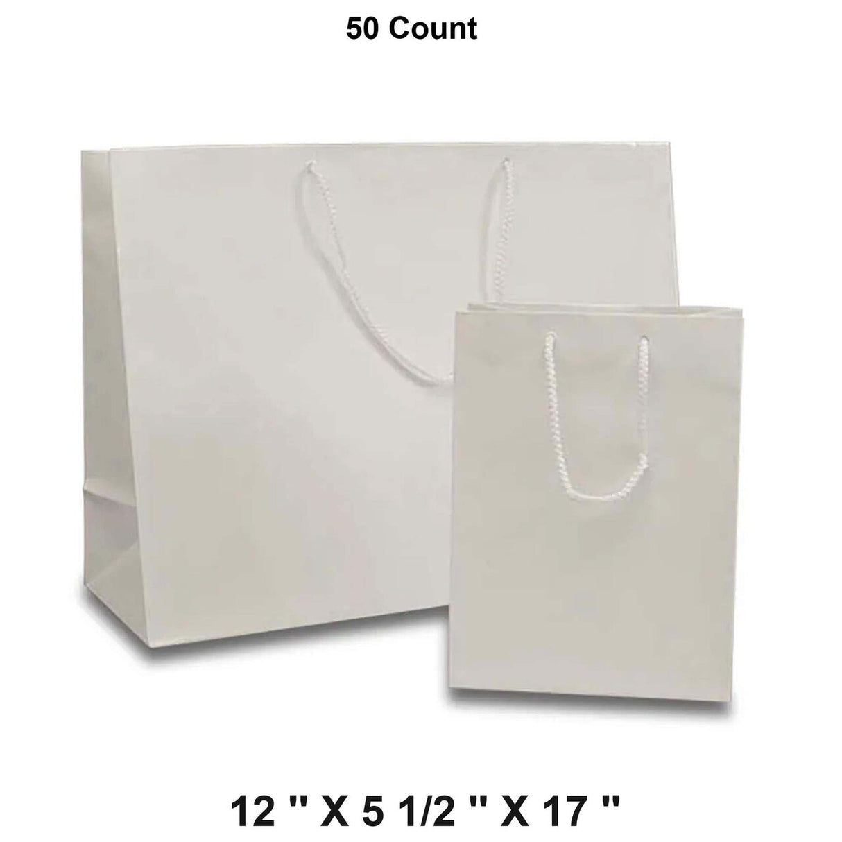 Colored Glossy Euro Totes 12'' x 5 1/2'' x 17'' for Jewelry and Gifts