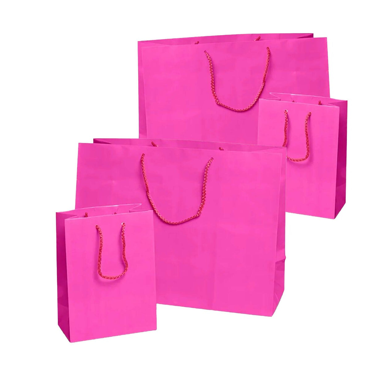 Vibrant Glossy Euro Totes 8'' x 4'' x 10'' for Boutique Events