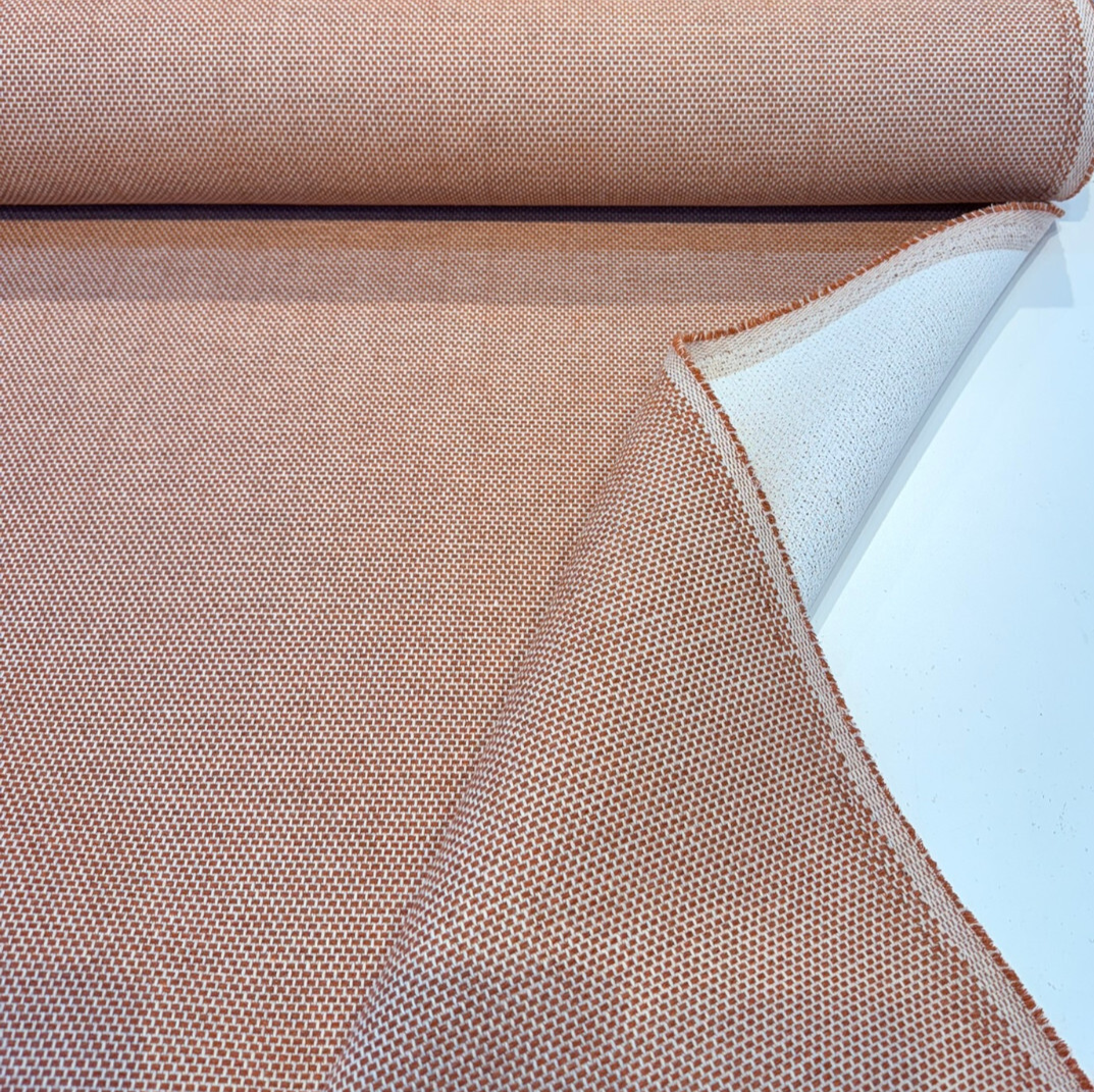 Sunbrella Function Terrazo Acrylic Fabric - Terracotta Two-Tone Chenille, 56" Width (1 Yard)