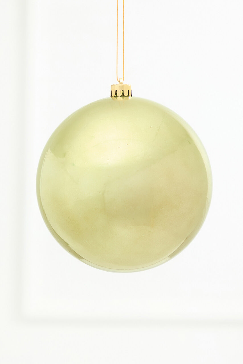 5.5" Warm Pistachio Shatterproof Ornament