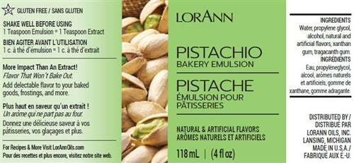 Pistachio Baking Emulsion - 4 Ounce