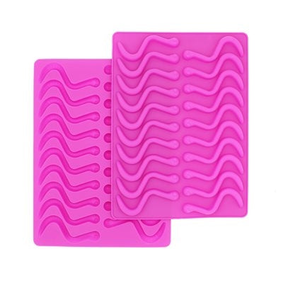Silicone Gummy Worm Molds - 2 Pack