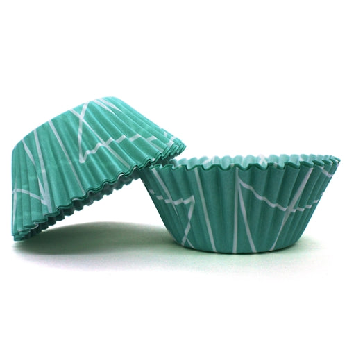 Teal Triangle Baking Cups - 50 Count