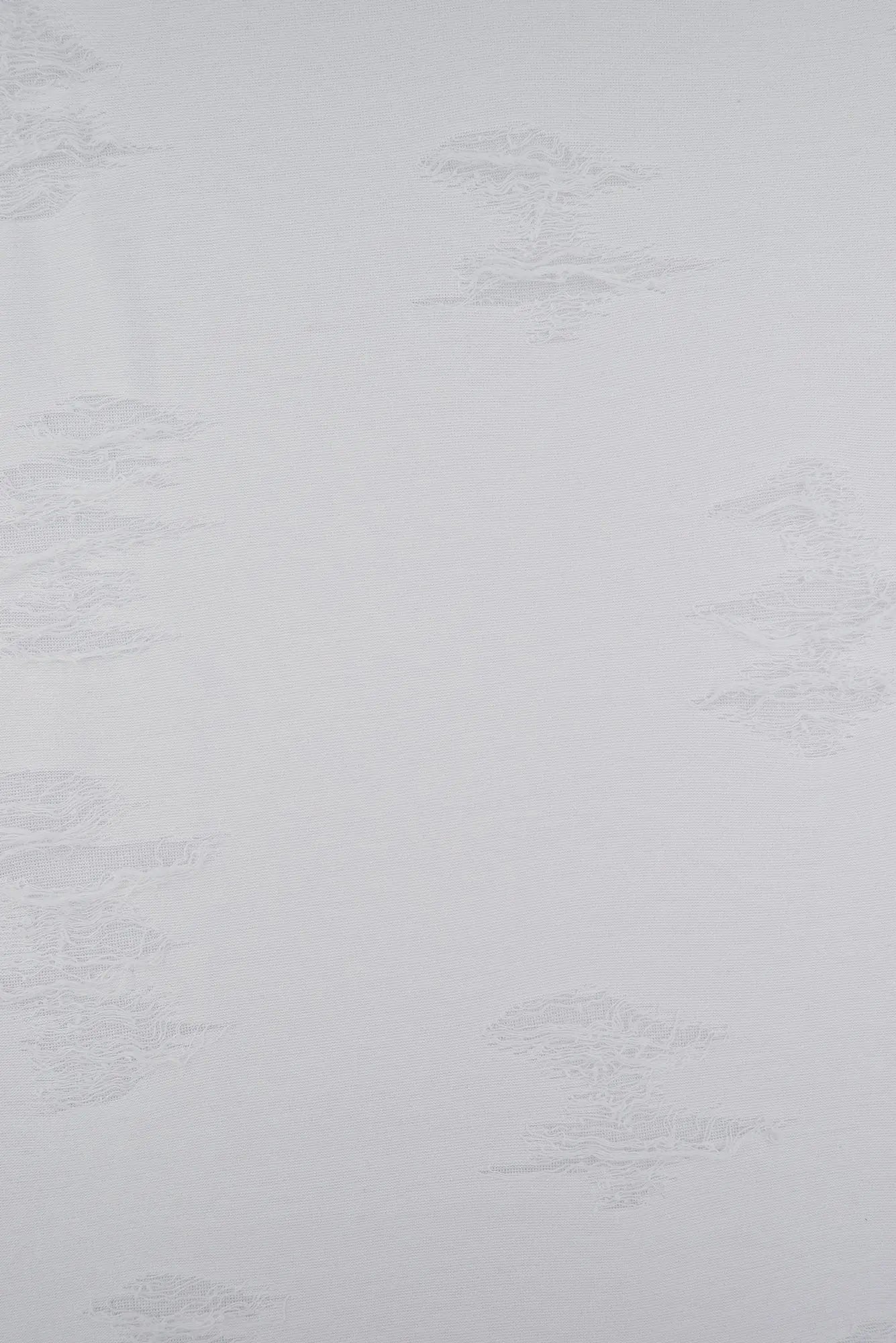 1 Yard Distressed Solid Jacquard Knit Fabric Double Knit Stretch 63/65 Inches Wide