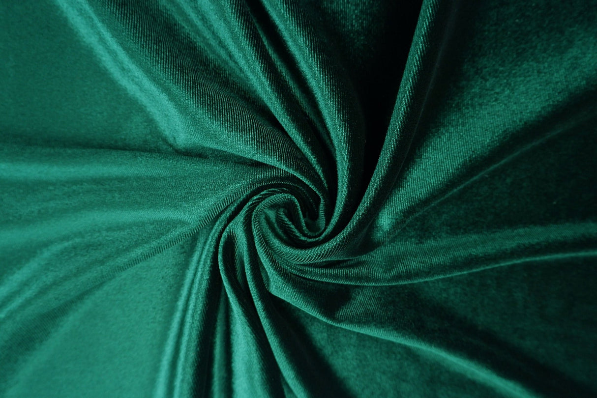 Velvet Stretch Knit Fabric Solid