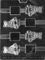 Bear with Blocks Pretzel Chocolate Mold