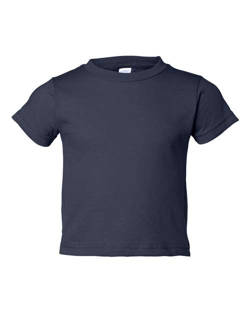 RADYAN® Toddler Cotton Jersey Crew Neck Short Sleeve Tee