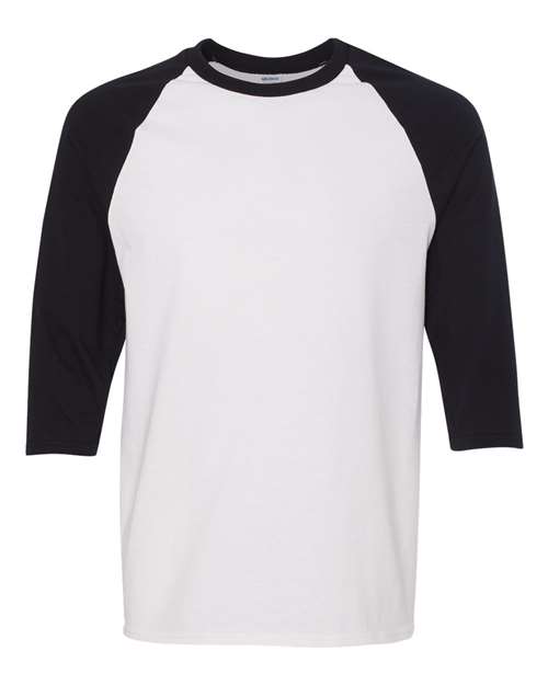 Gildan® Heavy Cotton Raglan Crewneck Three Quarter Sleeve T-Shirt