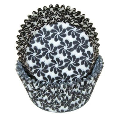 Black Pinwheel Standard Size Baking Cup - 100 Count
