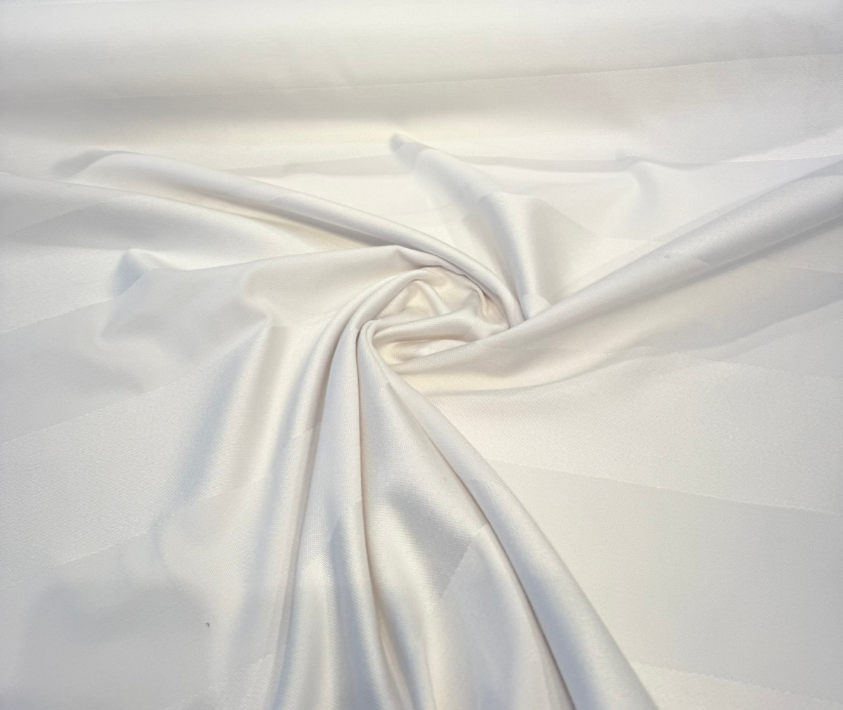 Sunbrella White On White Stripe Solution-Dyed Acrylic Fabric - White On White Stripe, 56" Width (1 Yard)