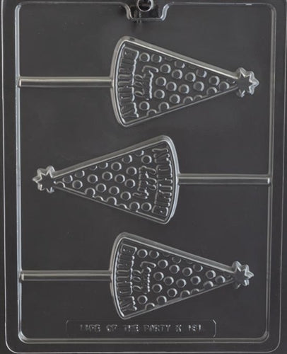 Happy Birthday Hat Lolly Chocolate Mold - LPK181