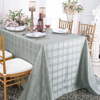 Plaid Jacquard Rectangular Tablecloth