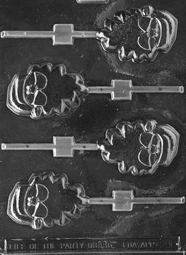 Silly Santa Lolly Chocolate Mold