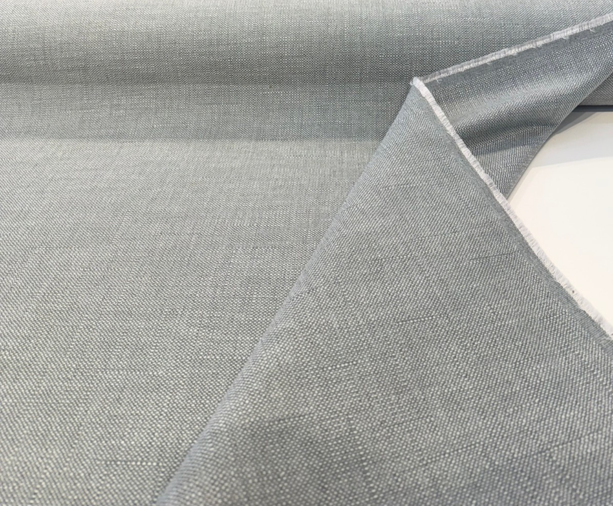 Sunbrella Ellis Mist Blue Sunbrella Acrylic Fabric - Mist Blue Basket Weave, 54" Width (1 Yard)