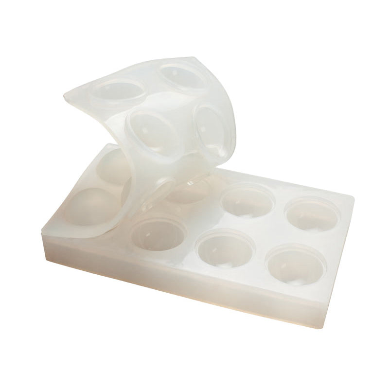 Pavoni Translucent Silicone Sphere Mold Size: 45mm (1-3/4"), 11 Cavities