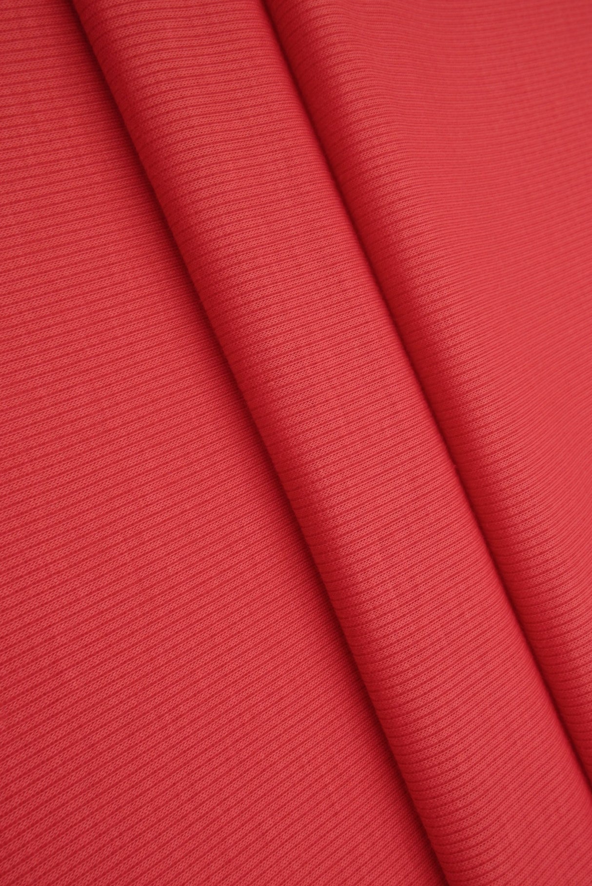 Rib Solid Stretch Knit Fabric