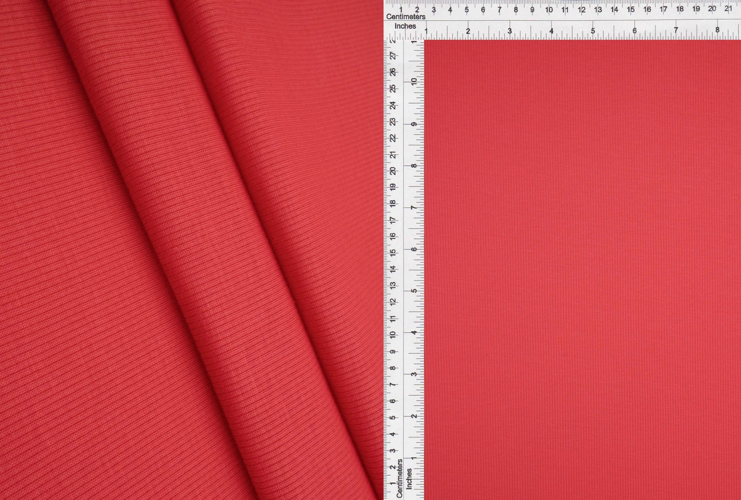 1 Yard Rib 2x1 Solid Knit Fabric, 54/56? Wide Polyester Spandex Blend