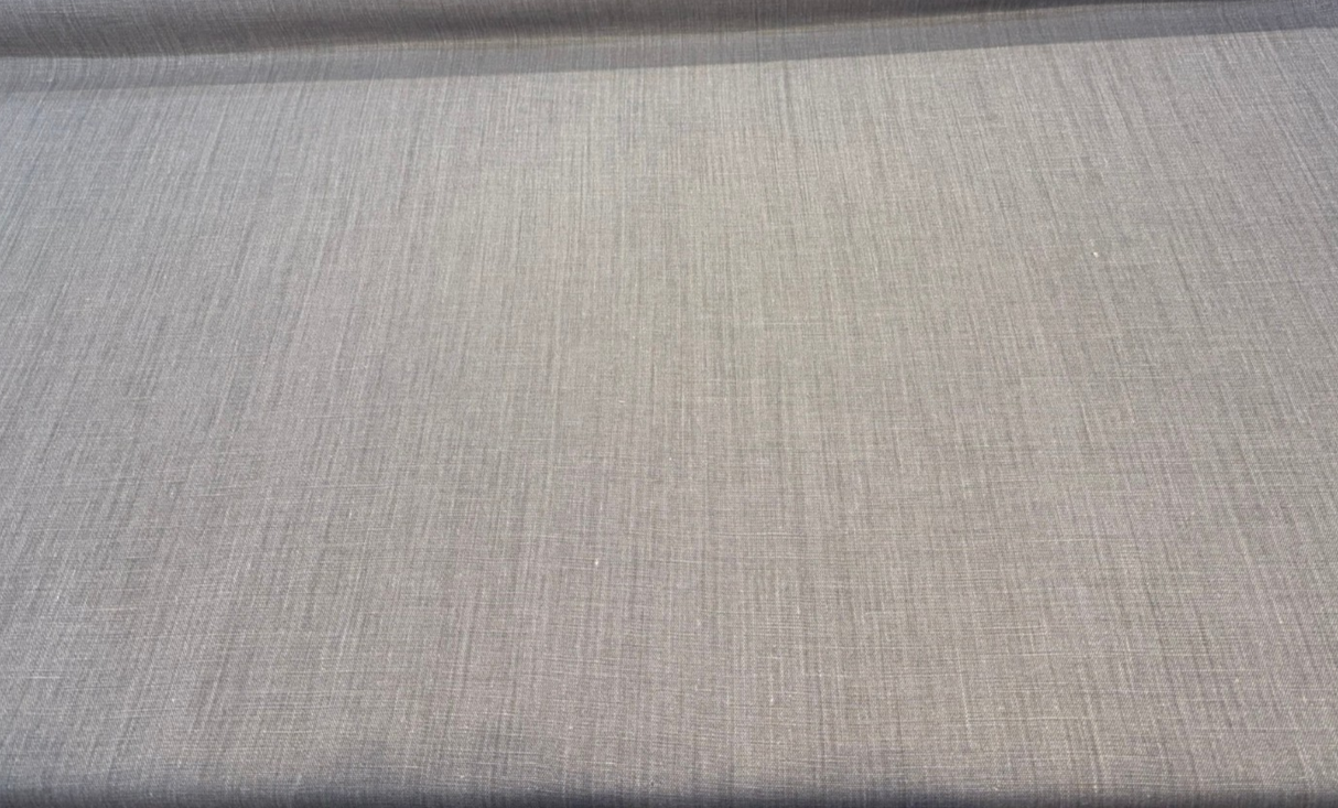 Nelen & Delbeke Belgian Linen Lino Gray Anchor Belgian Linen Fabric - Gray, 59" Width (1 Yard)
