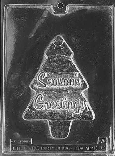 Christmas Tree Pour Box Chocolate Mold - Top - LPC093A