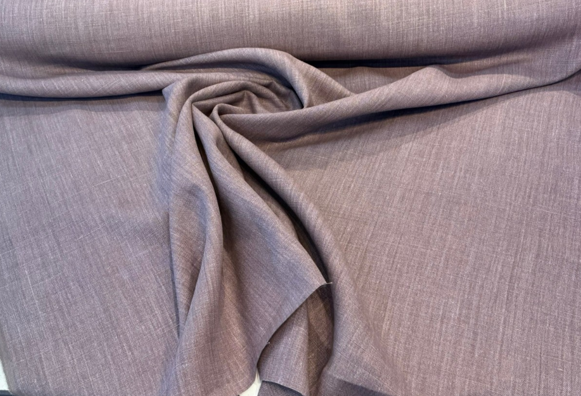Nelen & Delbeke Belgian Linen Lino Belgian Linen Fabric - Plum Purple, 59" Width (1 Yard)