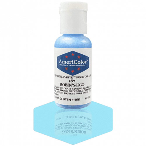 Robins Egg Gel Paste Food Color - AmeriColor 187