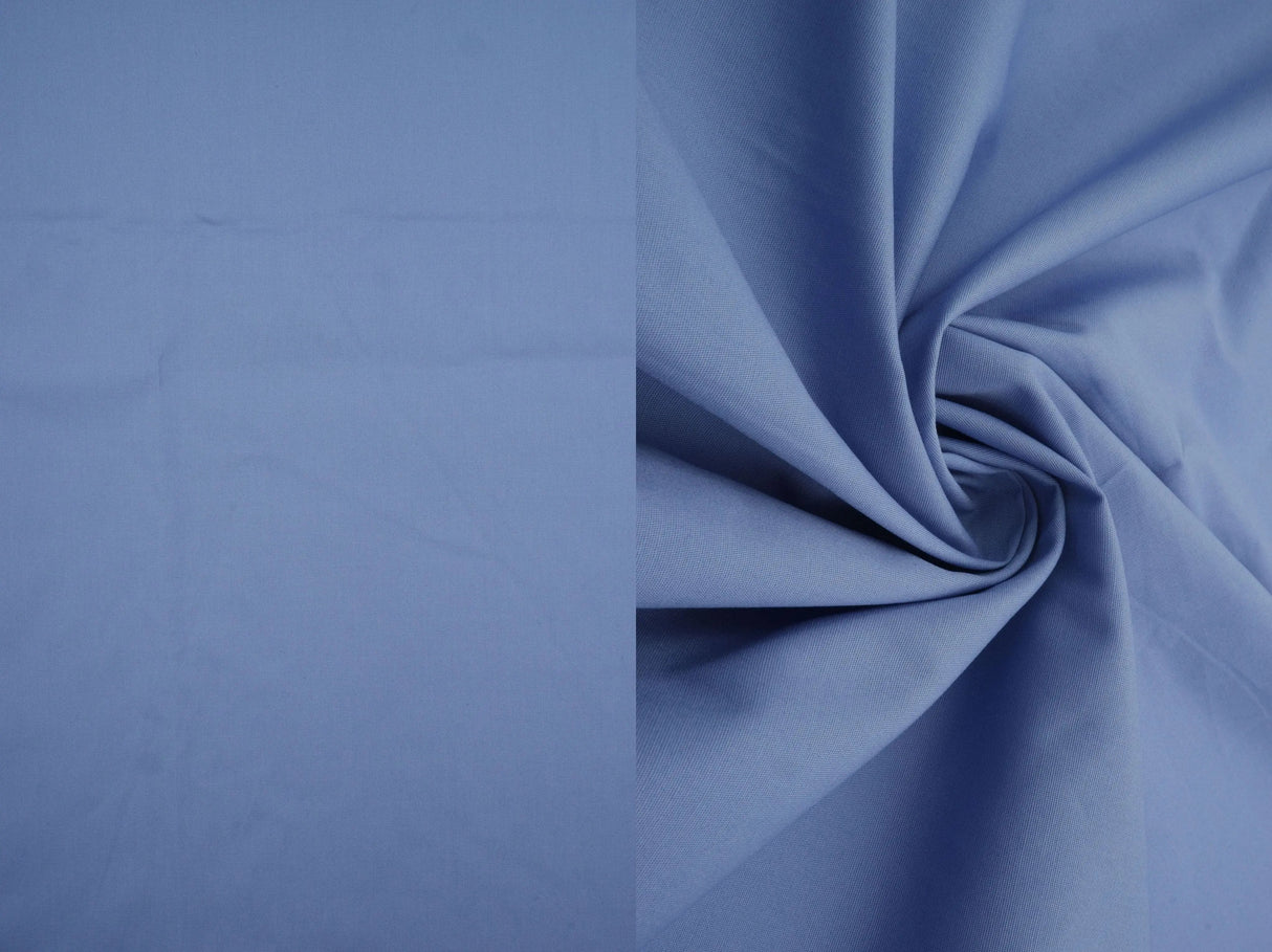 1 Yard Stretch Cotton Poplin Solid Woven Fabric Soft Durable Natural 57/58" Width
