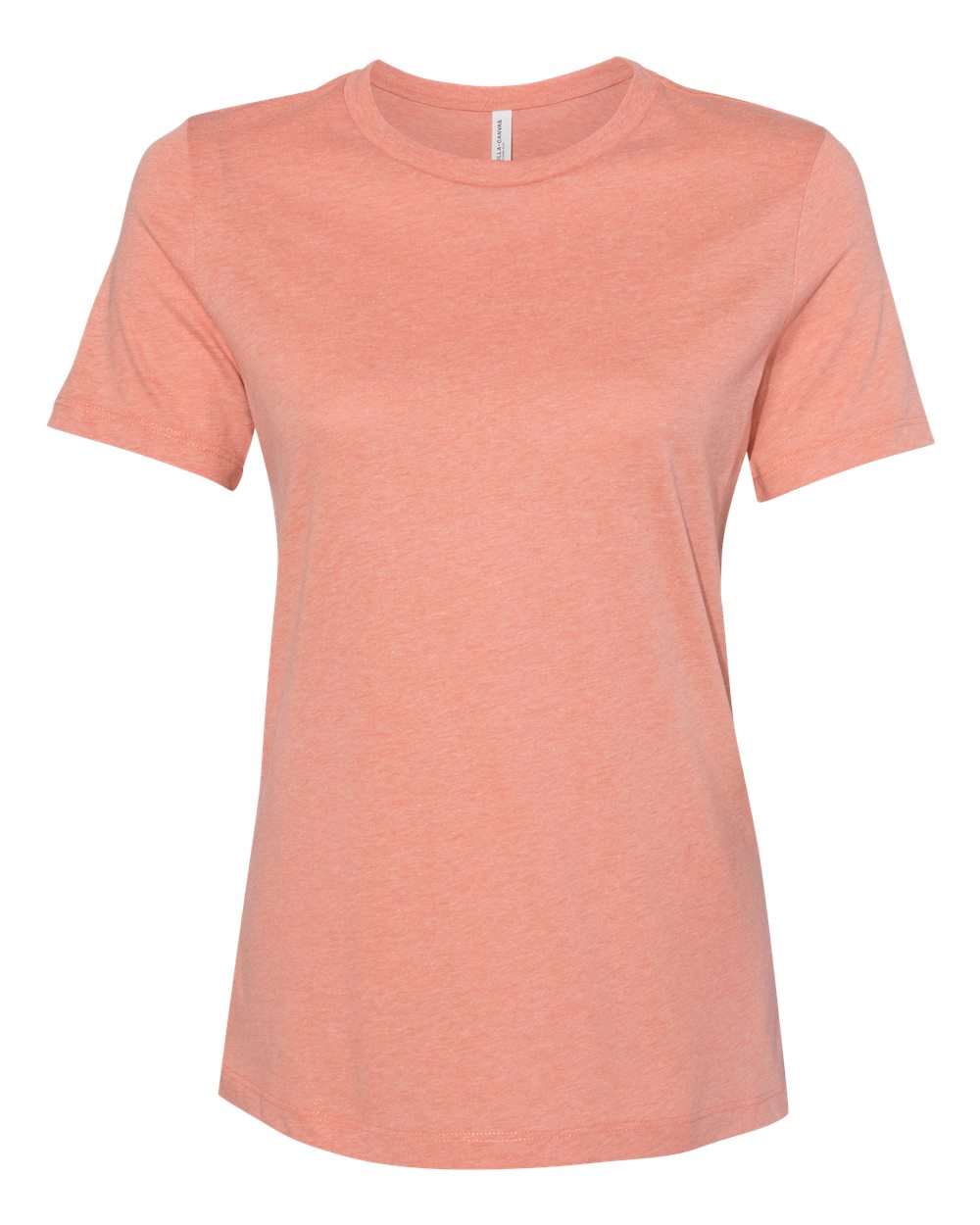 BELLA + CANVAS® Women’s Relaxed Fit Heather CVC Crewneck Short Sleeve T-Shirt