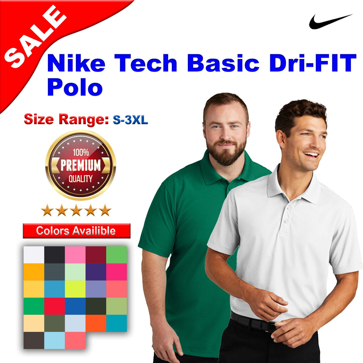 Nike® Tech Basic Dri-FIT Polo