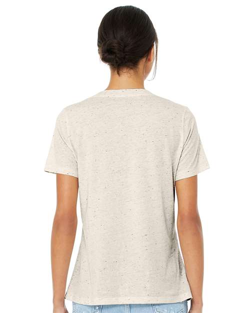 BELLA + CANVAS® Women's Relaxed Triblend Short Sleeve V-Neck Tee