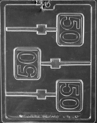 50 Plain Lolly Chocolate Mold - LPL061
