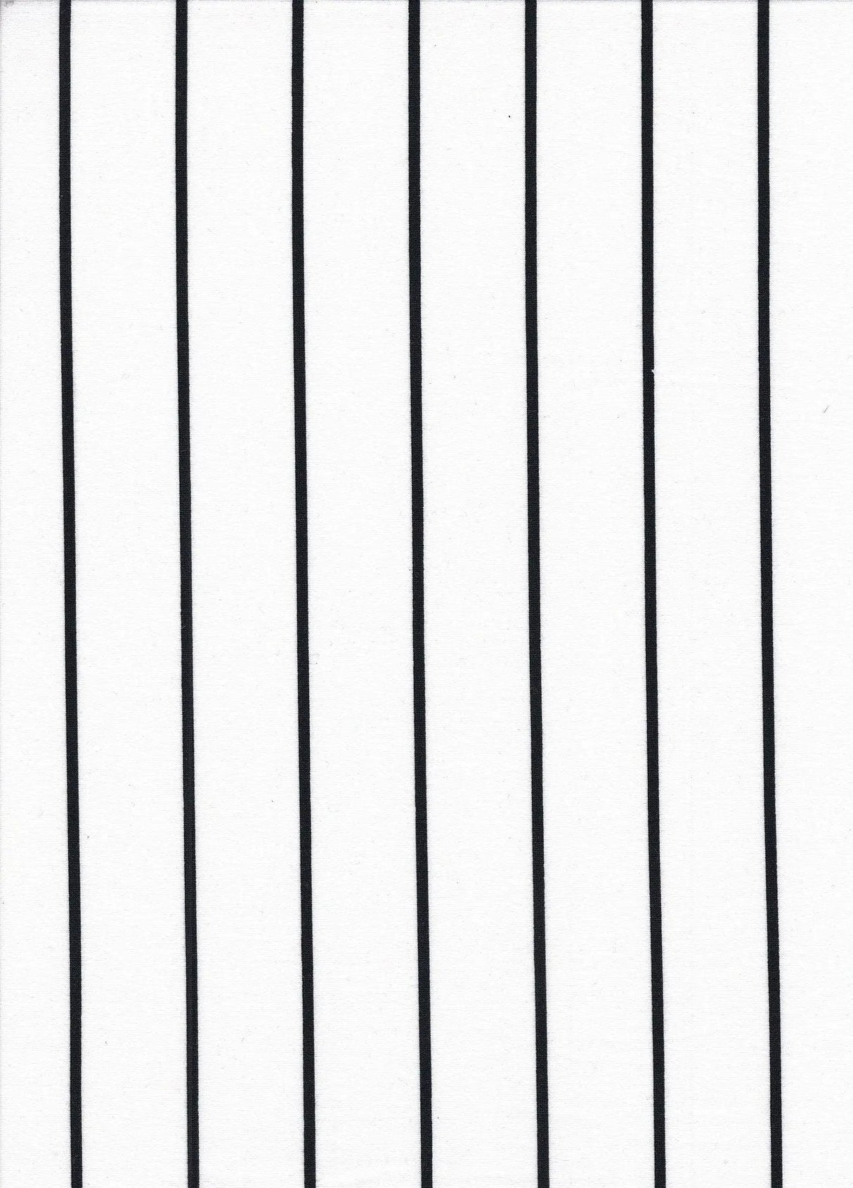 1 Yard Brushed DTY Vertical Stripe Knit Fabric 170 GSM, 58/60? Wide Polyester Spandex Blend Ivory/Black