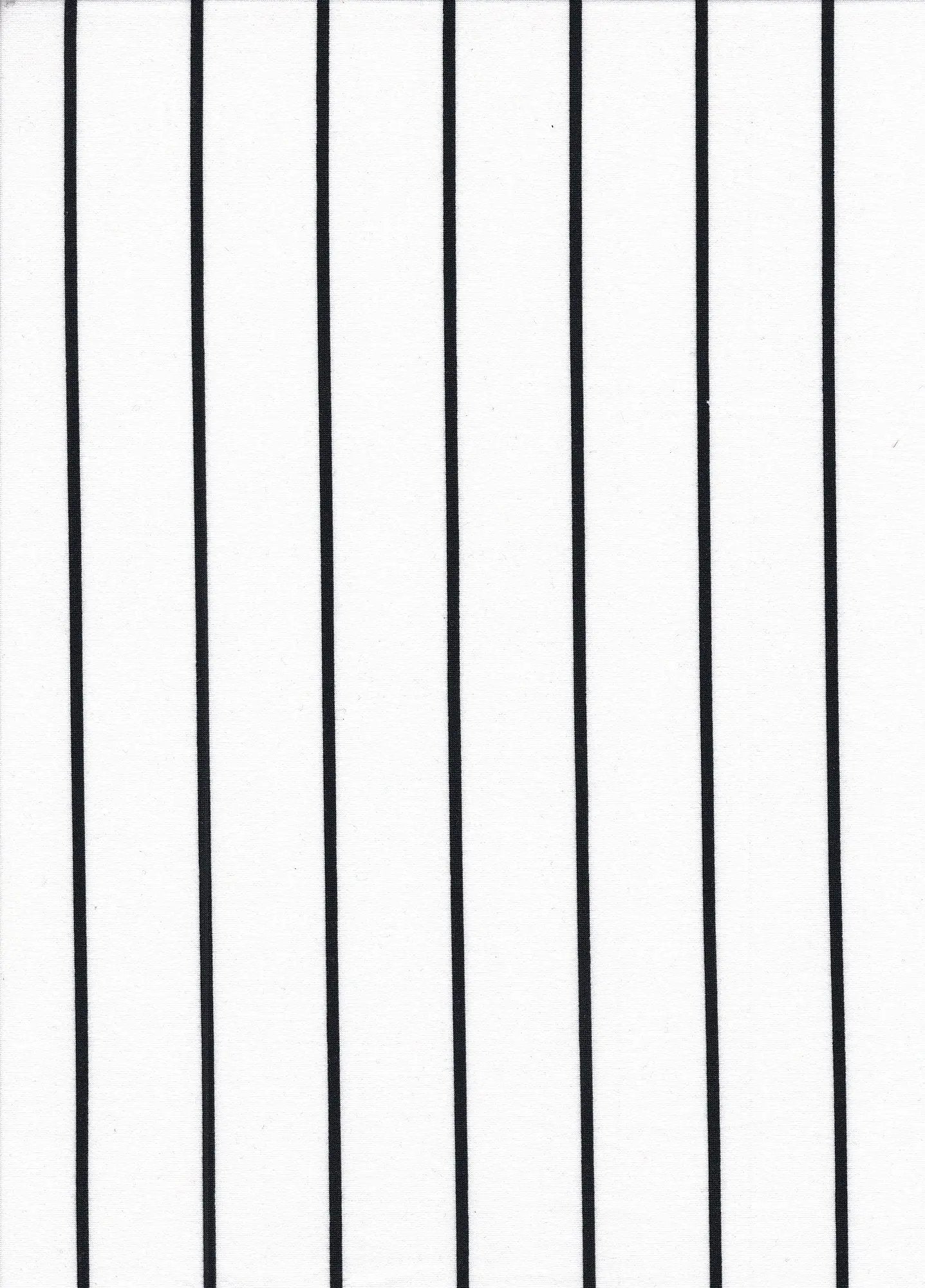 1 Yard DTY Brushed Vertical Stripe Print Knit Fabric, 58/60'' Wide Polyester Spandex Blend