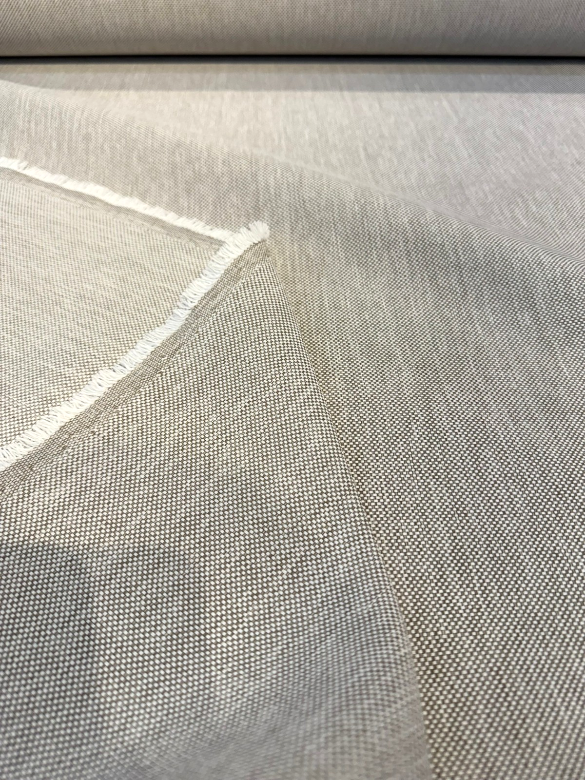 Sunbrella Hint Birch Solution Dyed Acrylic Fabric - Birch, Subtle Textured Weave, 54" Width (By The Yard)