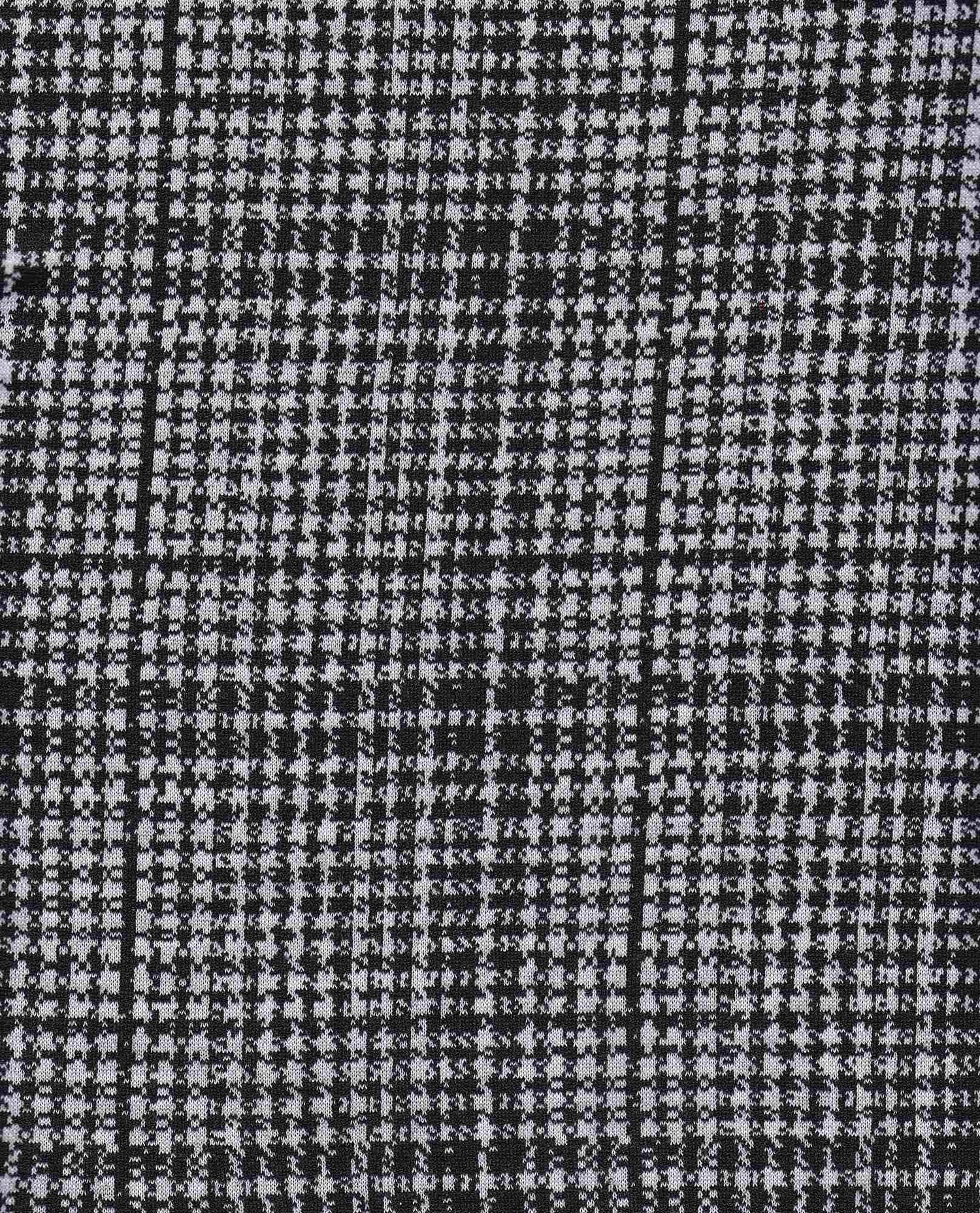 Soft Plaid Knit Jacquard Fabric Double Knit Stretch Material 57/59 Inches Wide