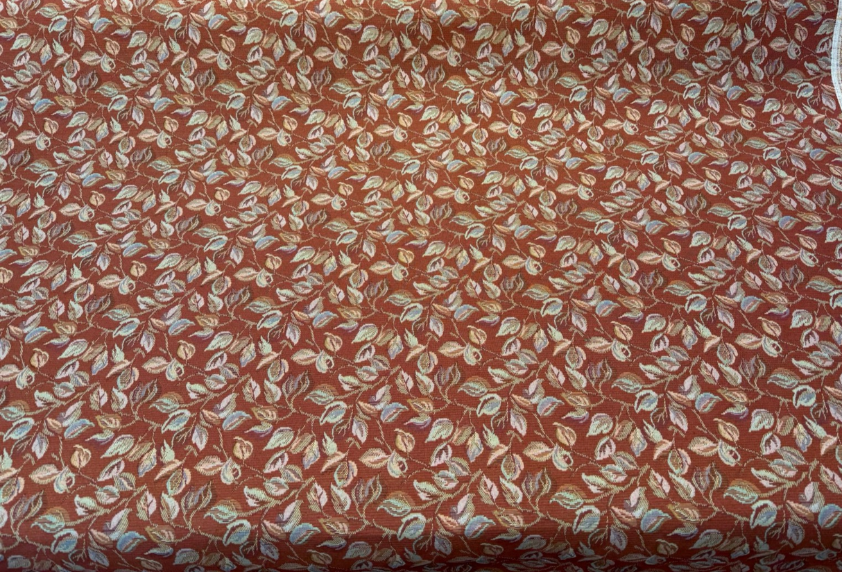 Gabrielle Salsa Red Leaves Branches Tapestry Regal Upholstery Fabric - Salsa Red Leaves And Branches, Woven Tapestry, 54" Width (1 Yard)