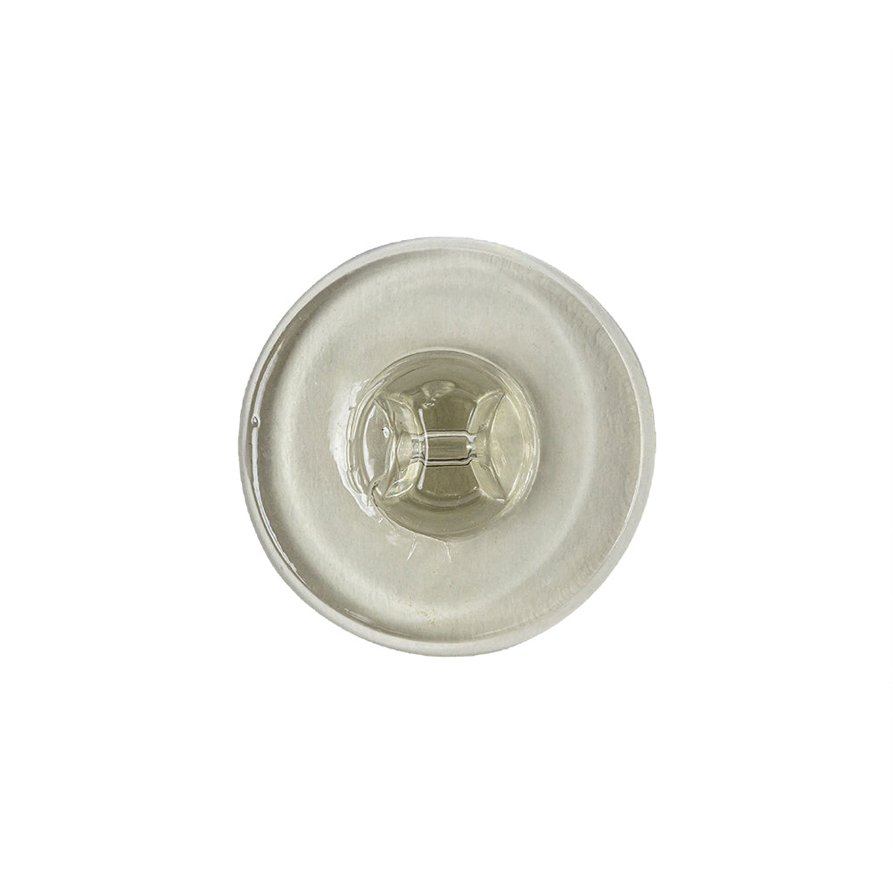 Clear Green Glass Button - 32L/20mm