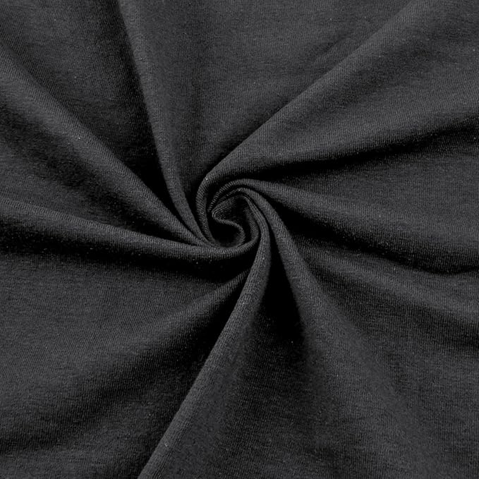 Cotton Spandex Jersey Knit Fabric Charcoal