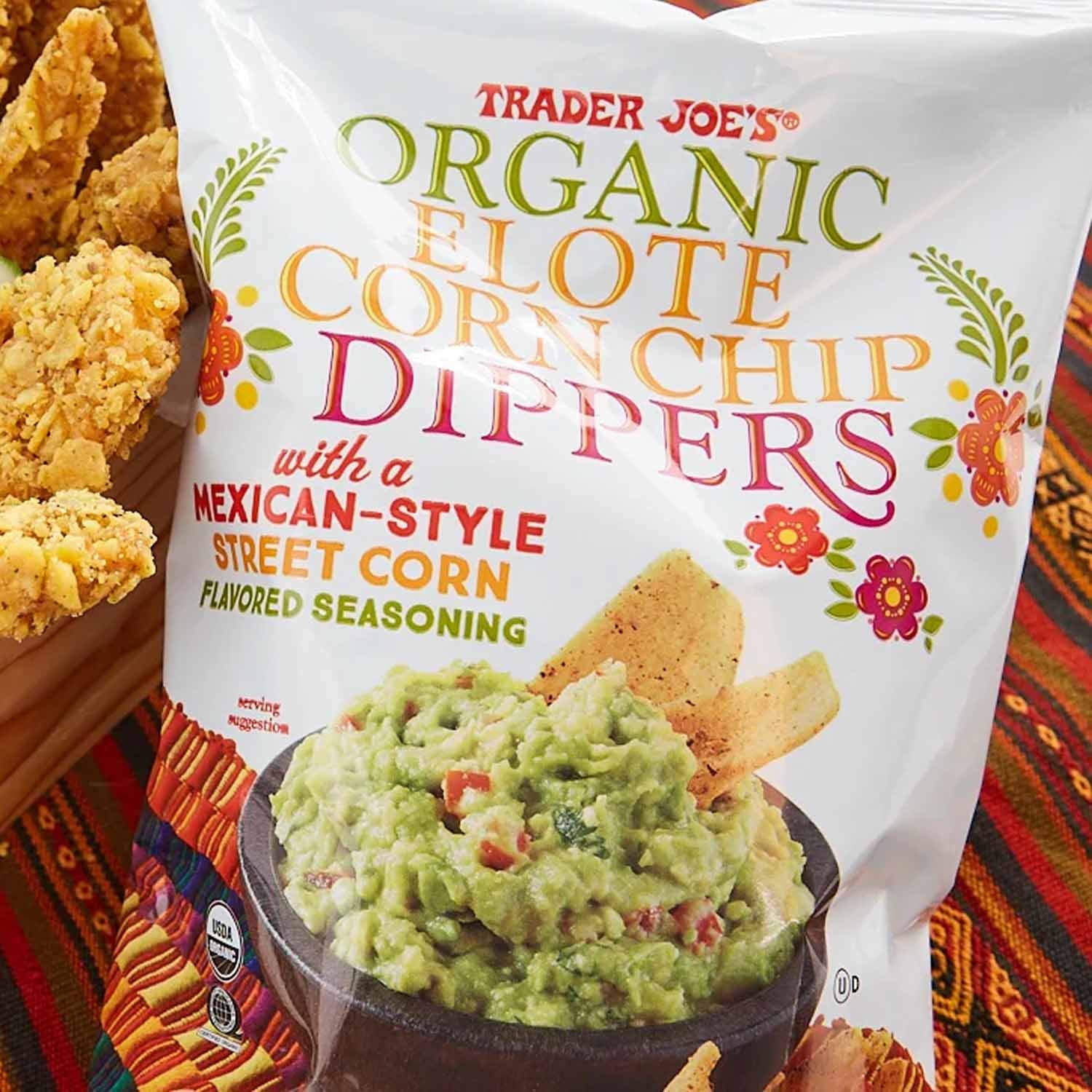 Trader Joe’s Organic Elote Corn Chip Dippers 9.75 Oz