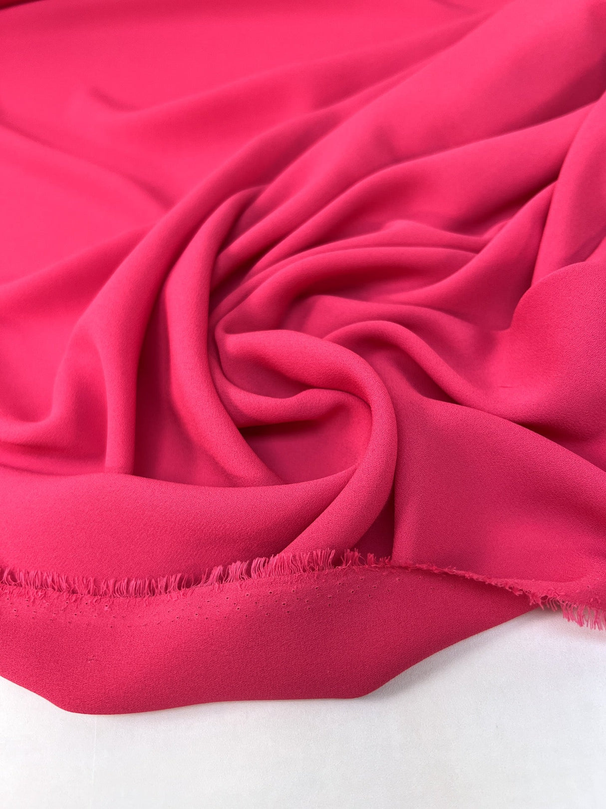Pink Polyester Crepe
