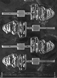 Santa With Package Pop Chocolate Mold