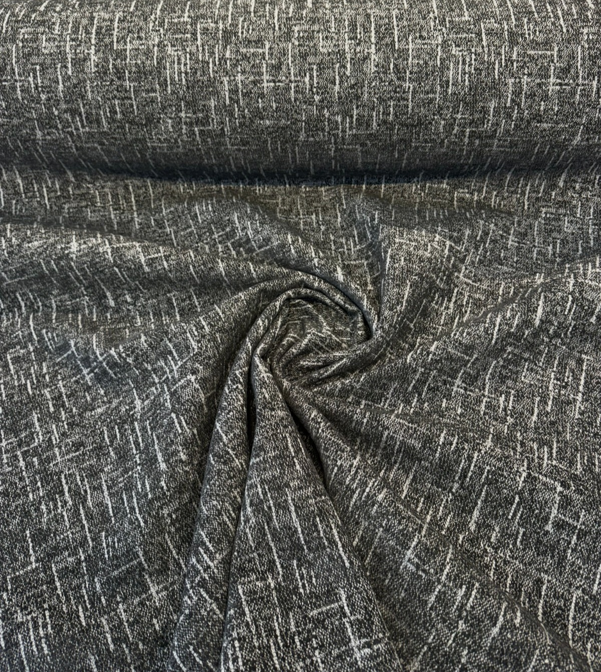 Sunbrella Chenille Interweave Acrylic Fabric - Onyx Black, Interweave, 54" Width (By The Yard)