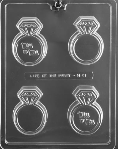 Miss to Mrs Wedding Ring Sandwich Cookie Chocolate Mold - LPW081