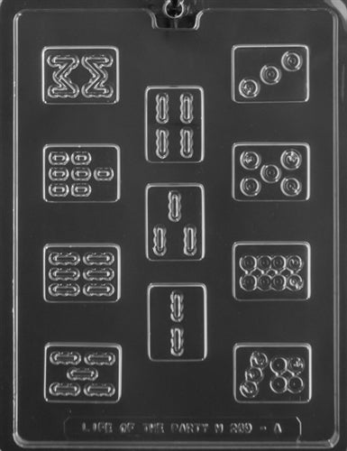 Mahjong Game Pieces Chocolate Mold - LPM269A - Side A